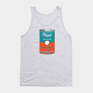 Miami Dolphins Soup Can Tank Top